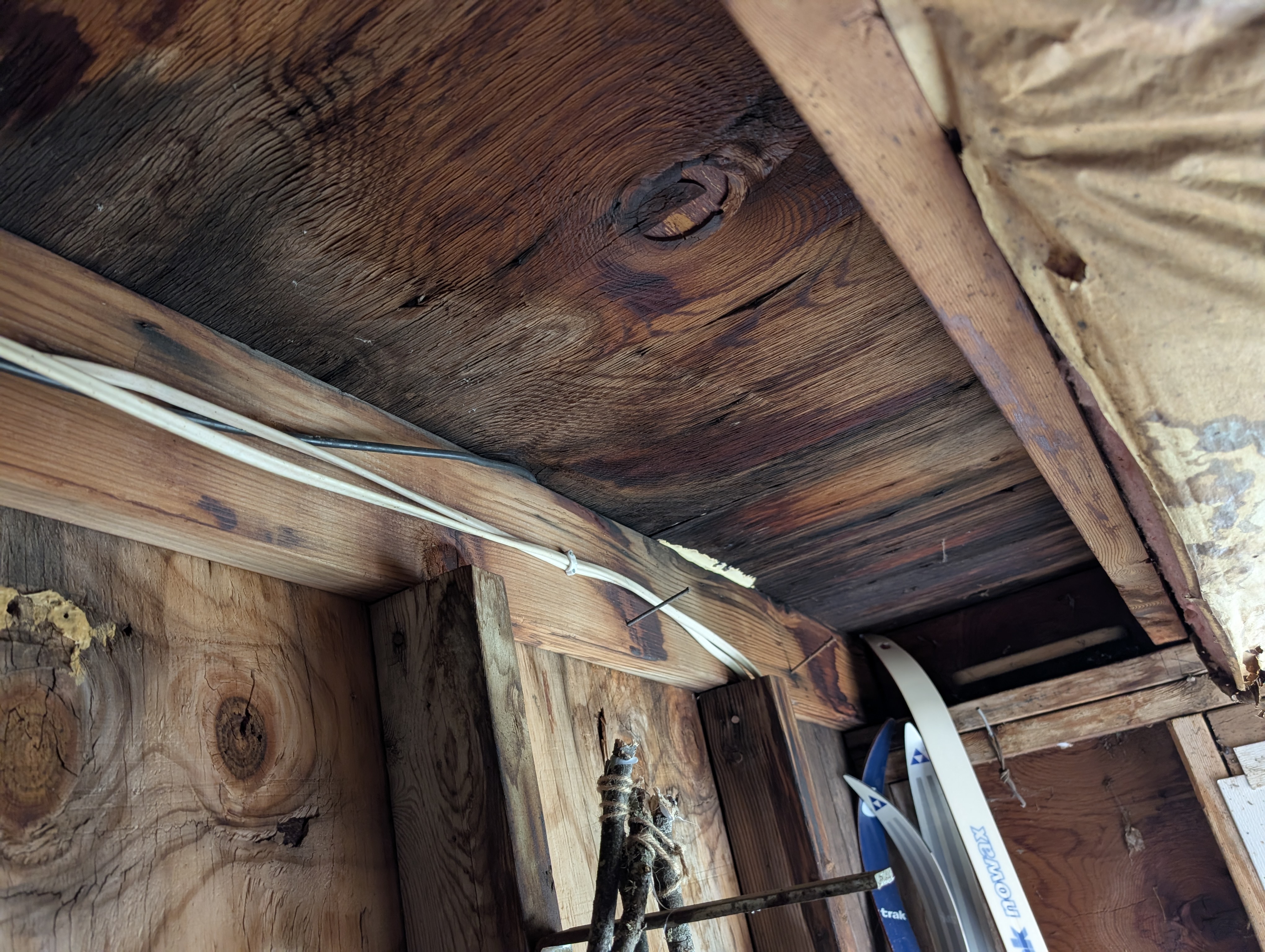Active water damage in attic