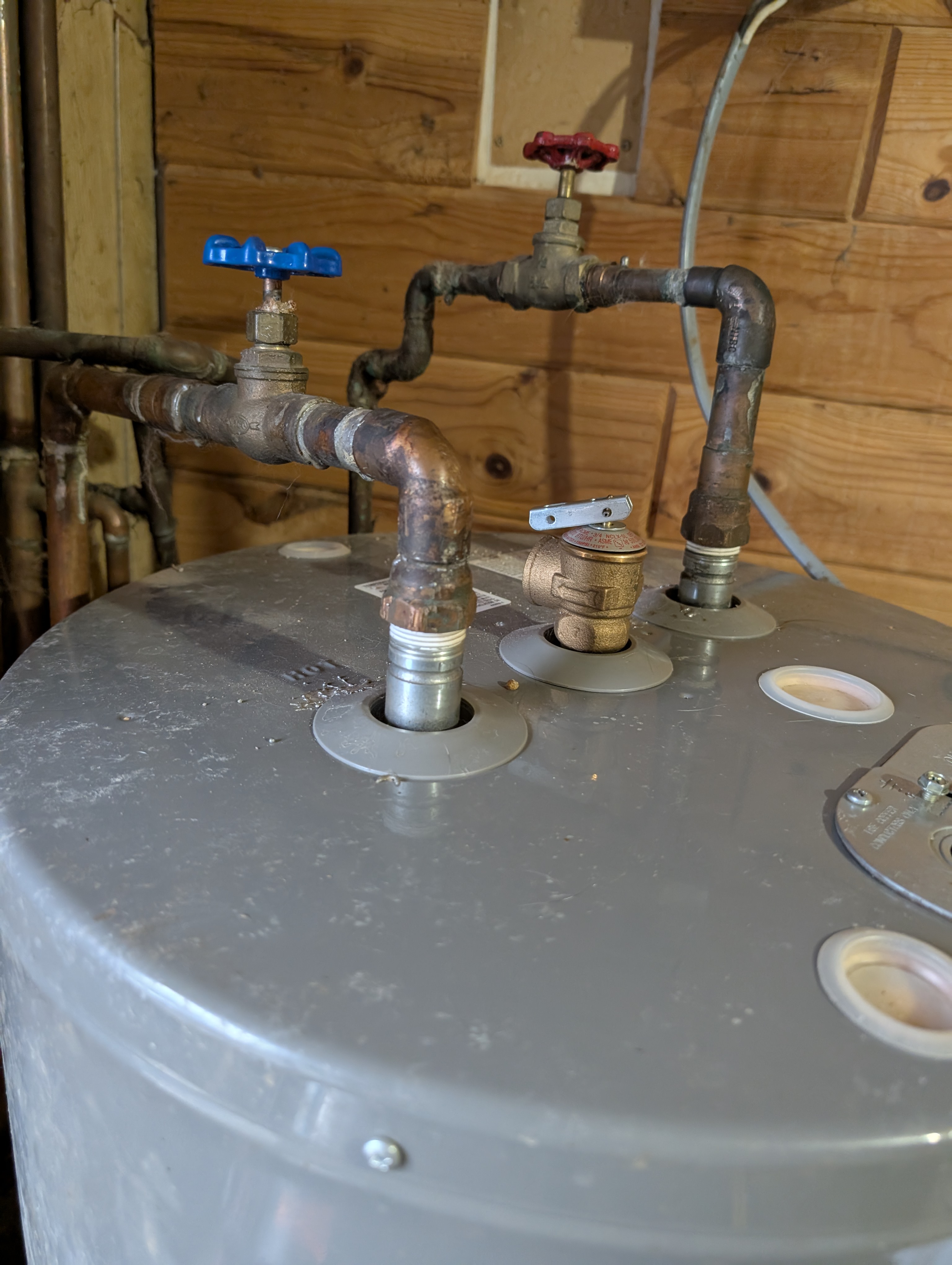 Pressure relief valve not properly routed